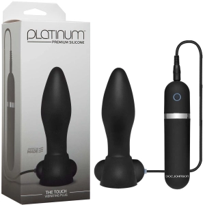 Platinum The Touch Vibrating Plug – Black