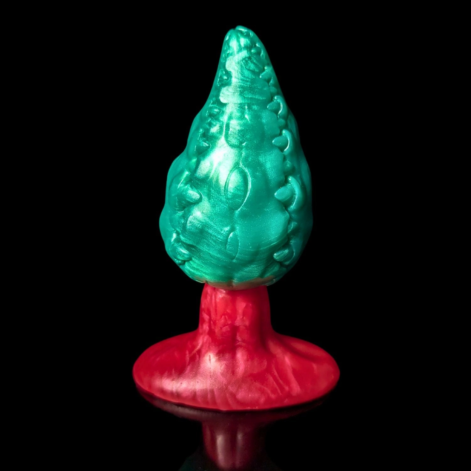 Premade Large Audrey - Split Bright Cherry and Kreature Green - Extra Firm Firmness