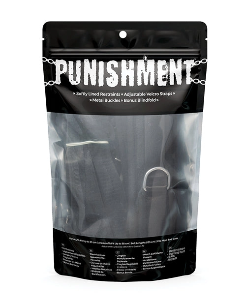 Punishment 5 Pc Bed Wrist & Ankle Restraints