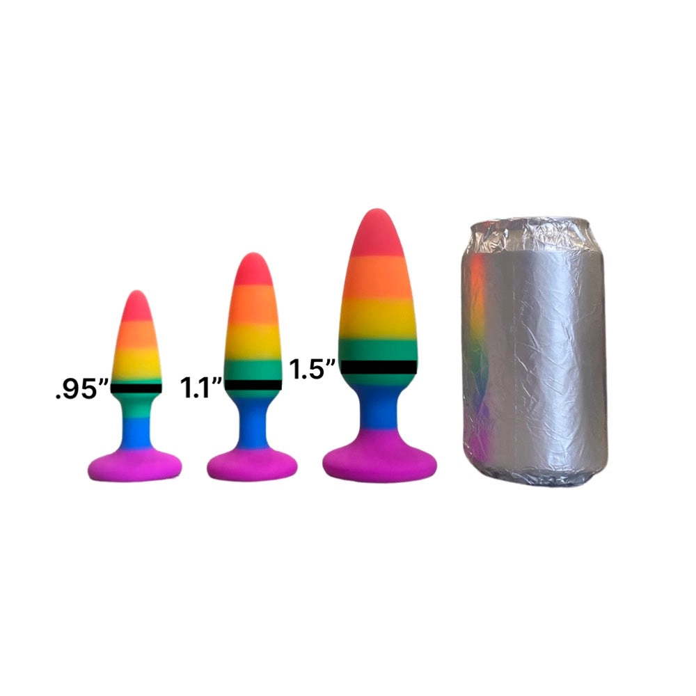 Rainbow Beginner Butt Plug Starter Set (3 Sizes)