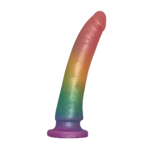 Rainbow Slim Starter Silicone Dildo