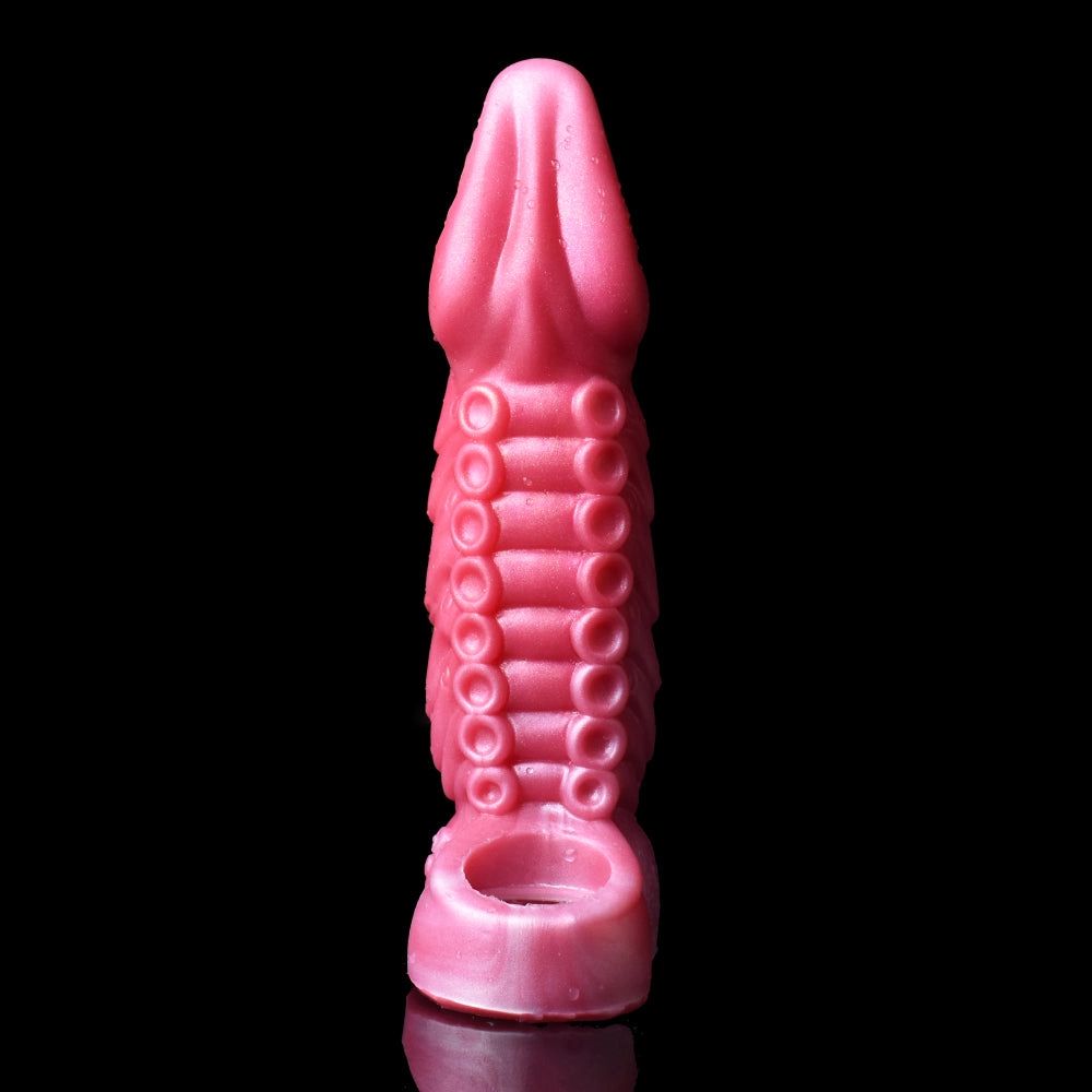 Rainbow Tentacle 8.3 Penis Sleeve Extender With Soft Liquid Silicone Material - Laphwing