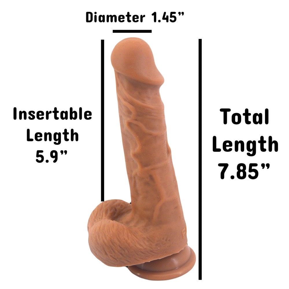 Realistic Dual Density Silicone 6 Inch Dildo