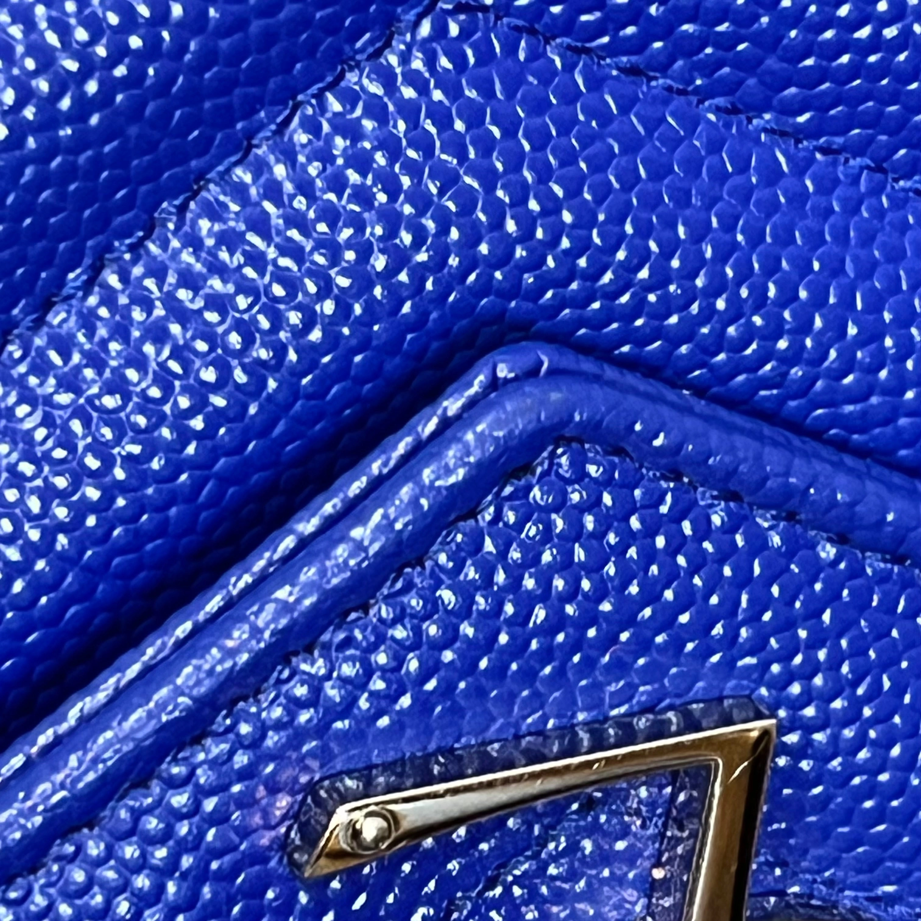 SAINT LAURENT Envelope Wallet On Chain Grain De Poudre Crossbody