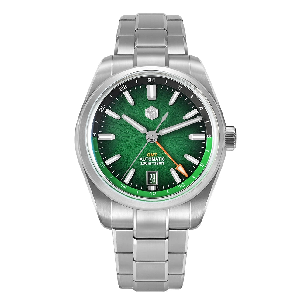San Martin Miyota 9075 GMT 39mm Watch SN0144