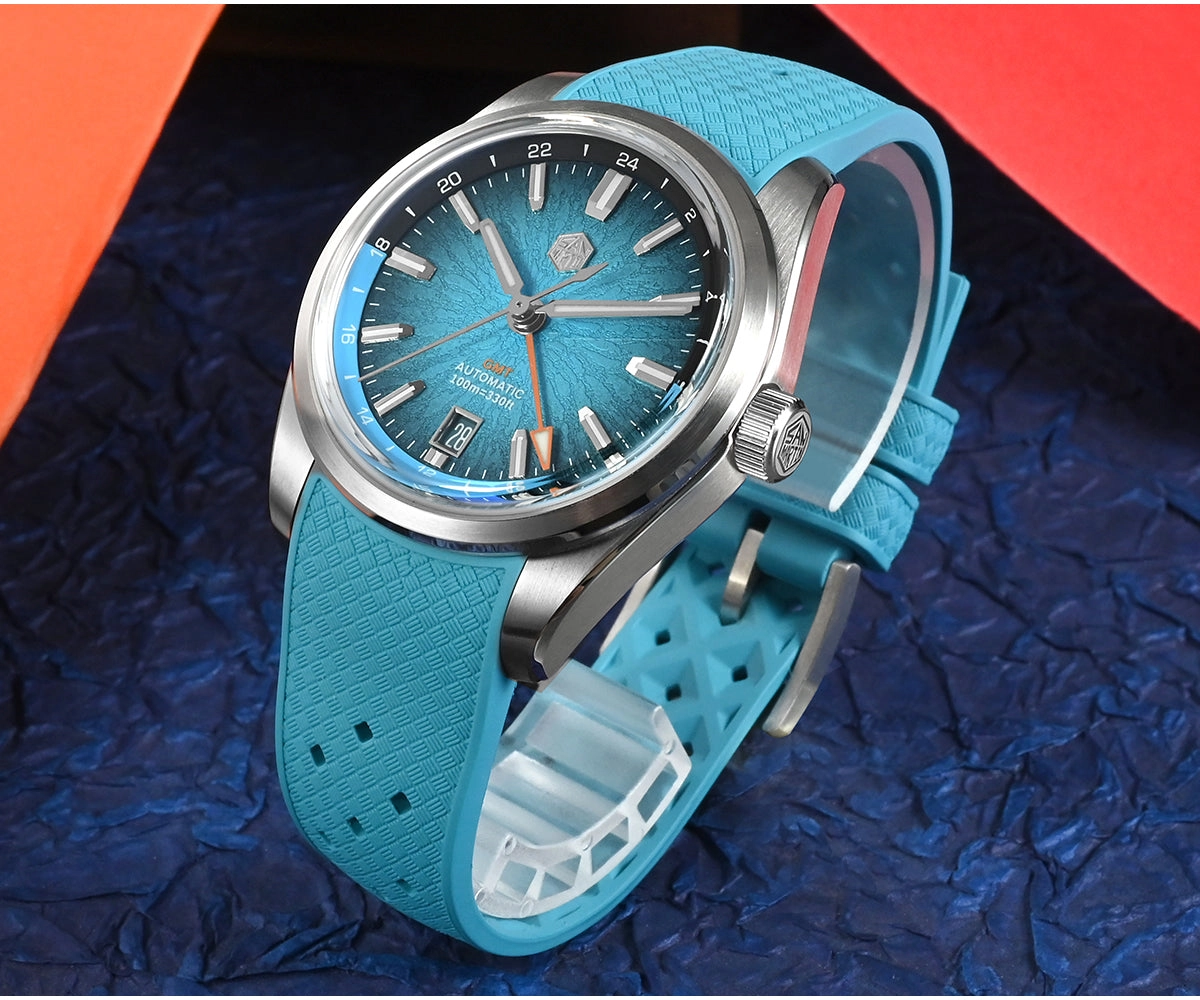 San Martin Miyota 9075 GMT 39mm Watch SN0144