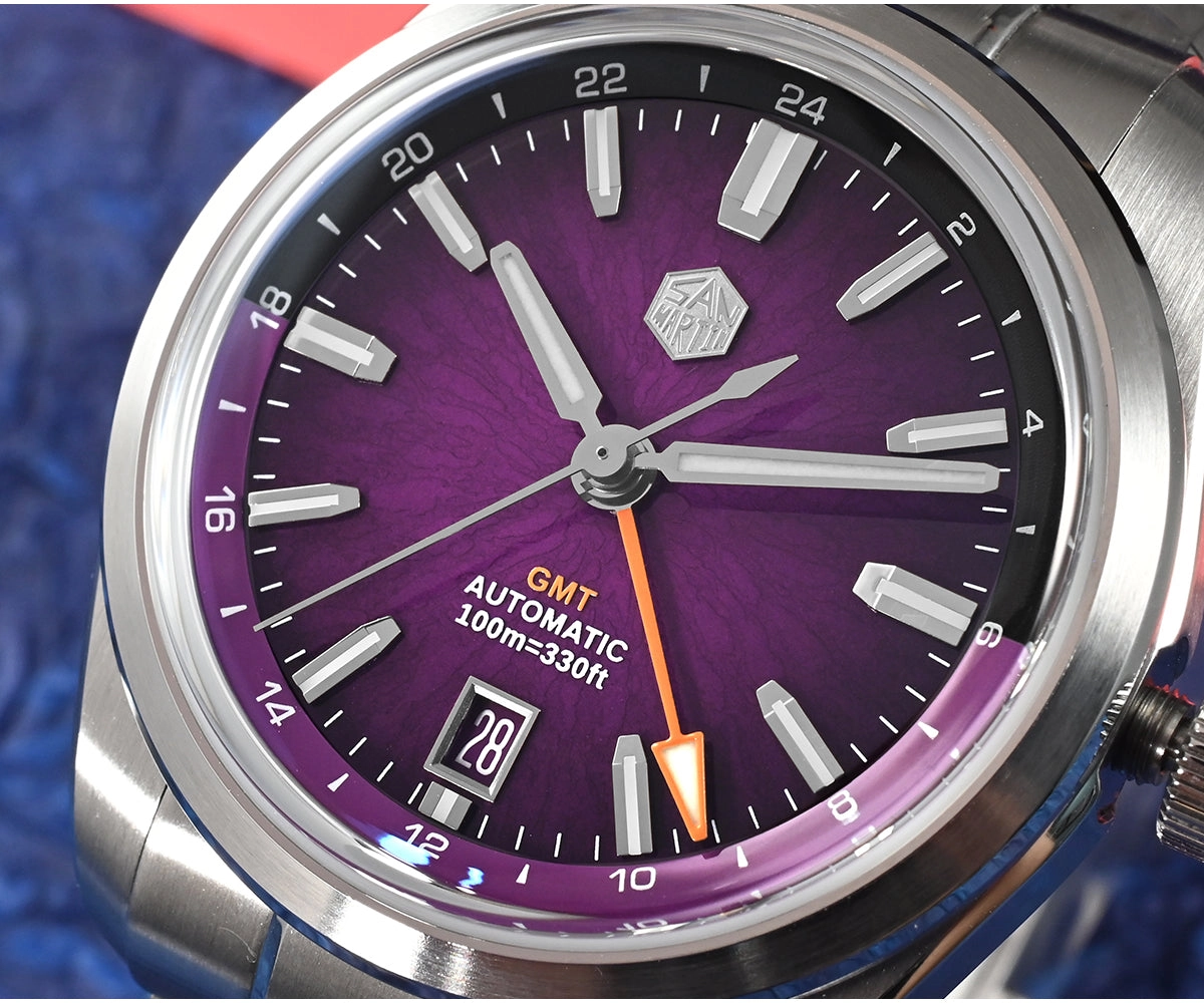 San Martin Miyota 9075 GMT 39mm Watch SN0144