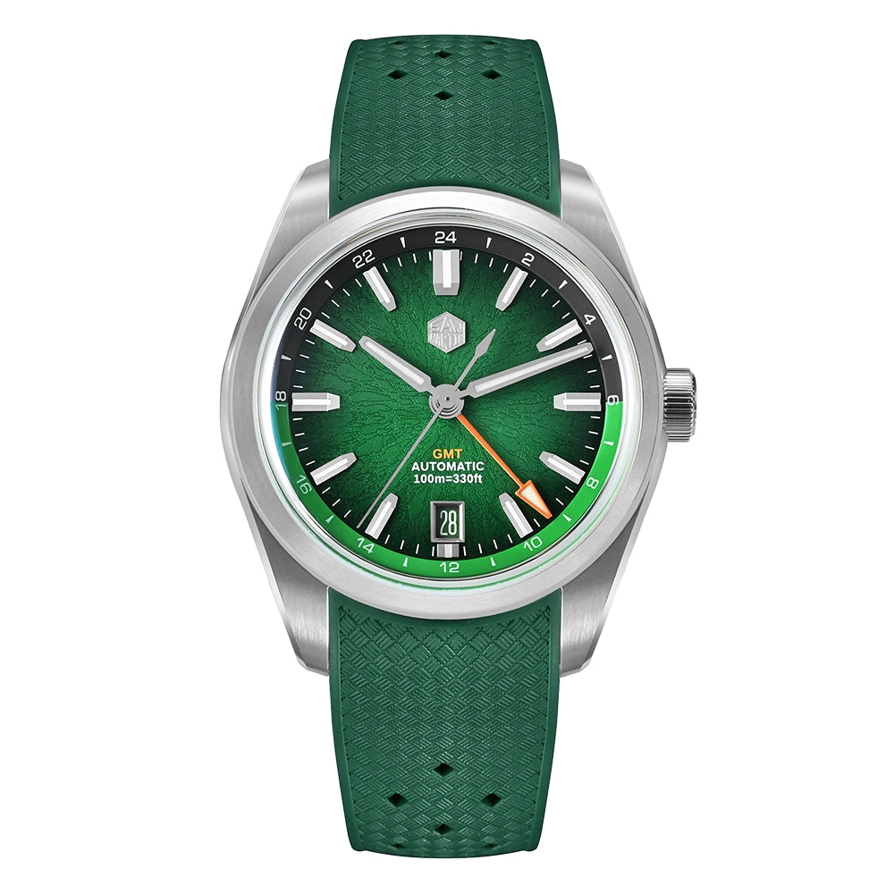 San Martin Miyota 9075 GMT 39mm Watch SN0144