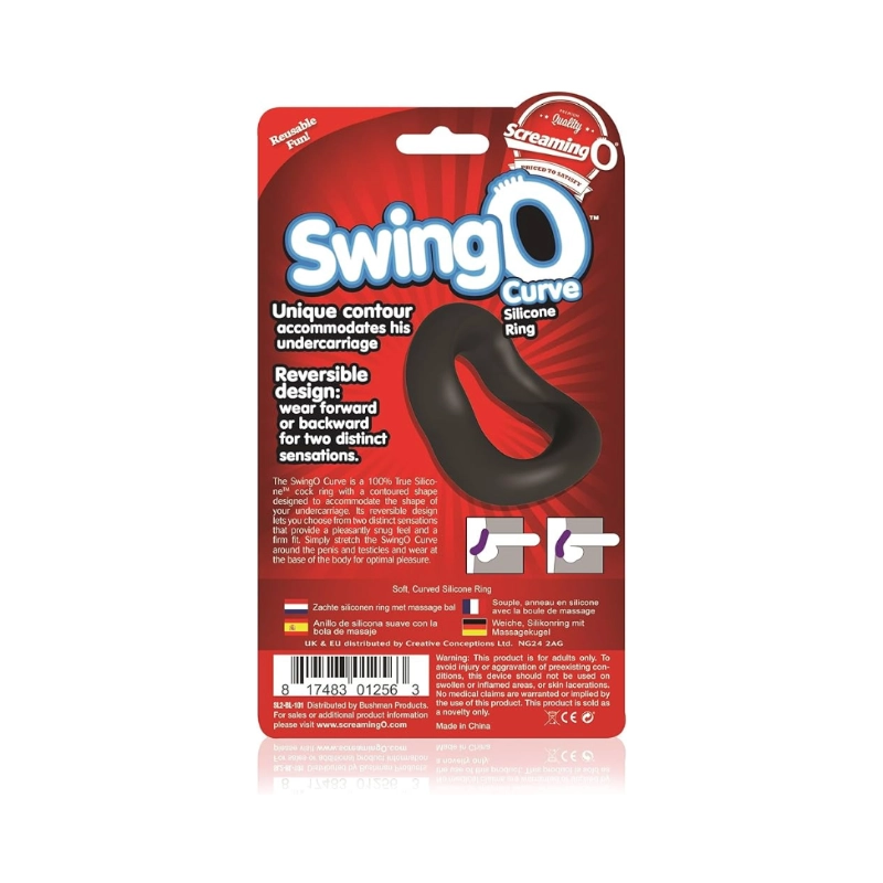 Screaming O SwingO Contoured Reversible Silicone Cock Ring