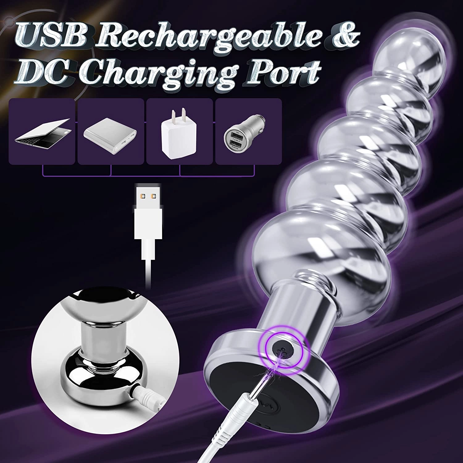 Serac - Butt Plug Anal Vibrator With 10 Vibrating Modes - Laphwing