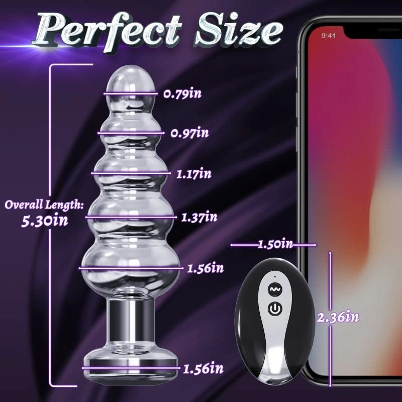 Serac - Butt Plug Anal Vibrator With 10 Vibrating Modes - Laphwing