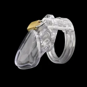 Short Penis Chastity Device With 5 Penis Rings