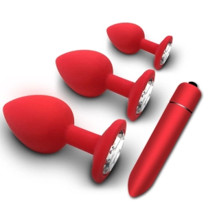 Silicone Anal Plug Vagina Clitoris Bullet Vibrator Erotic Toys Gay Sex Toys for Men Women