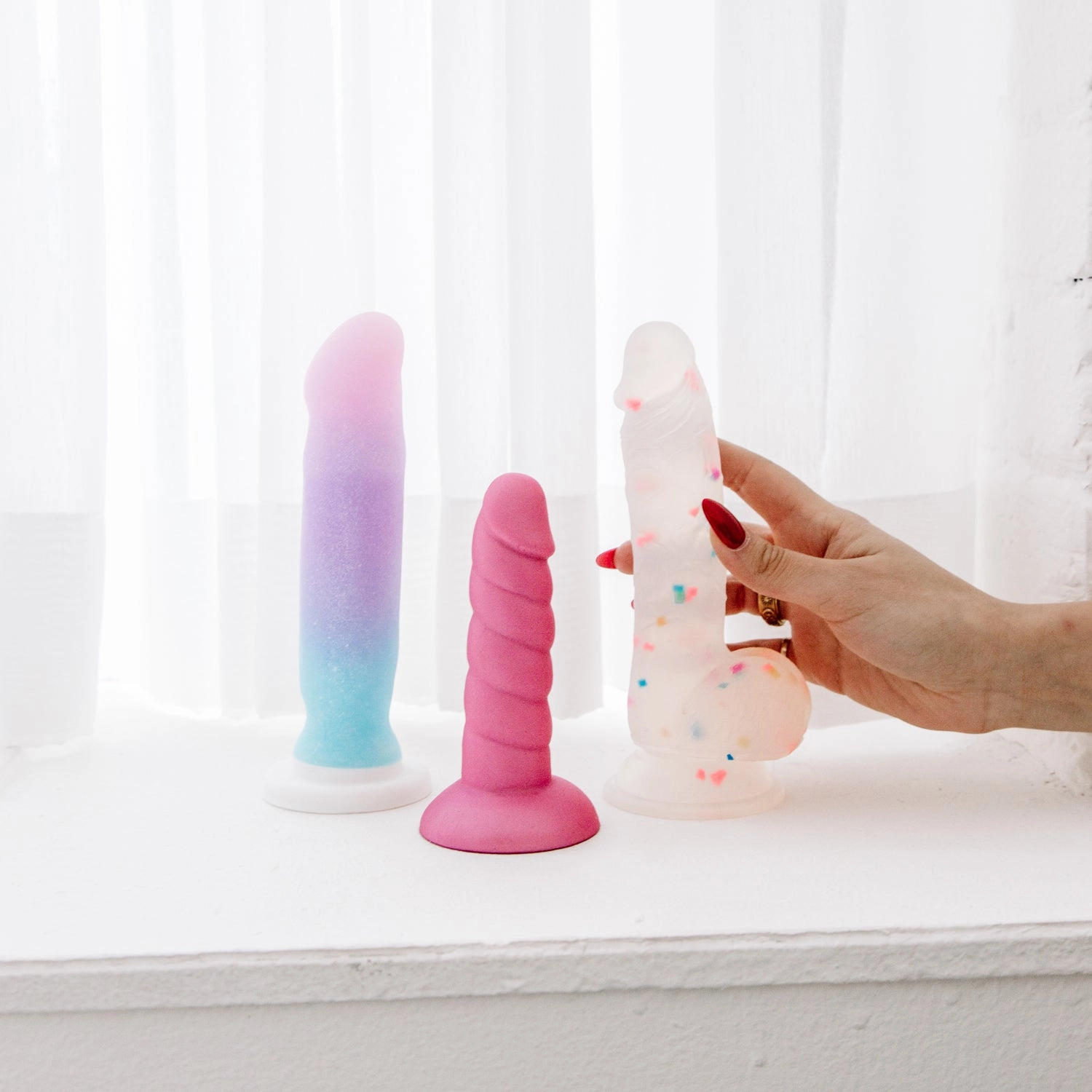 Silicone Confetti Dildo