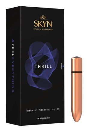 SKYN Vibrating Bullet - THRILL - Rose Gold