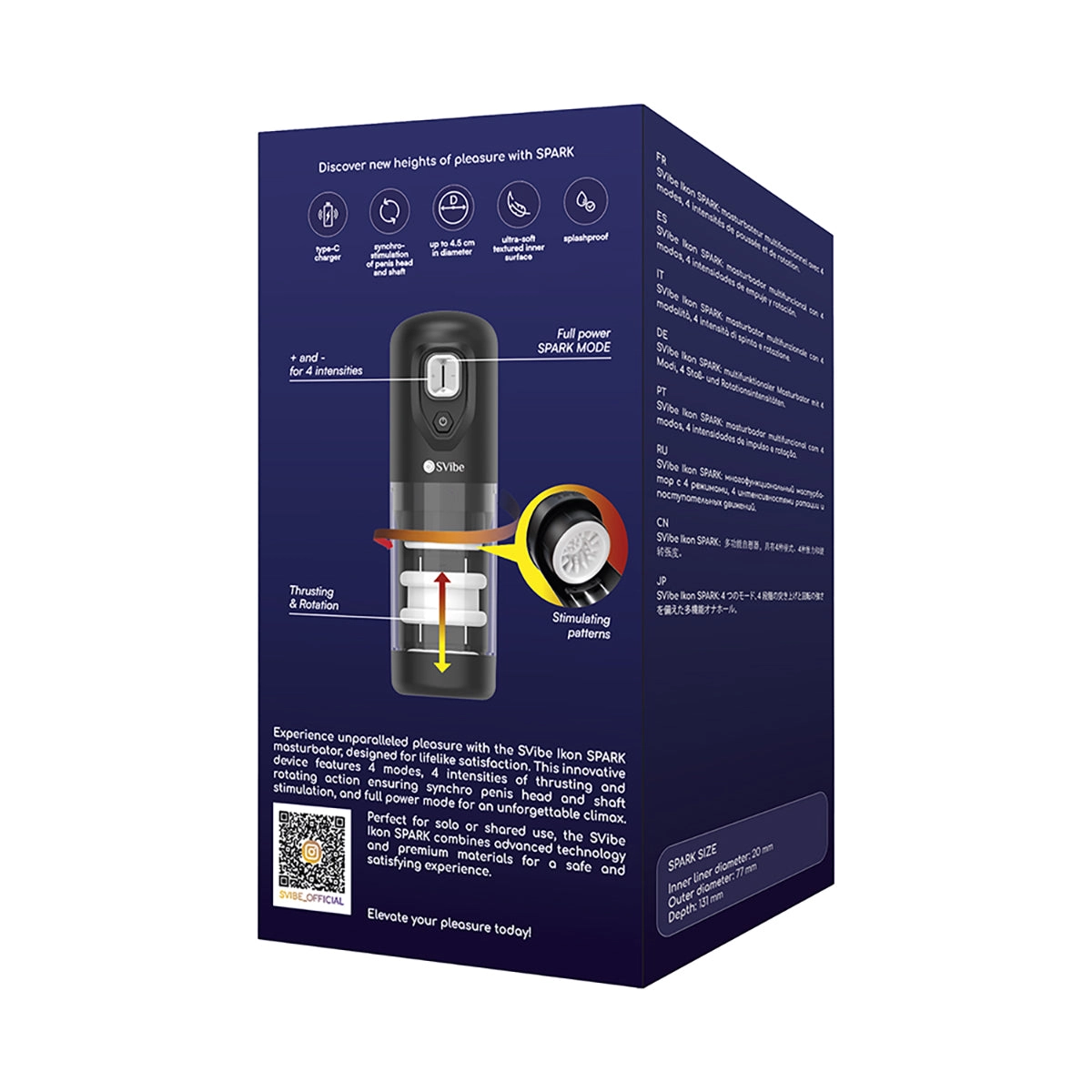 Snail Vibe Ikon SPARK Thrusting Rotating Masturbator