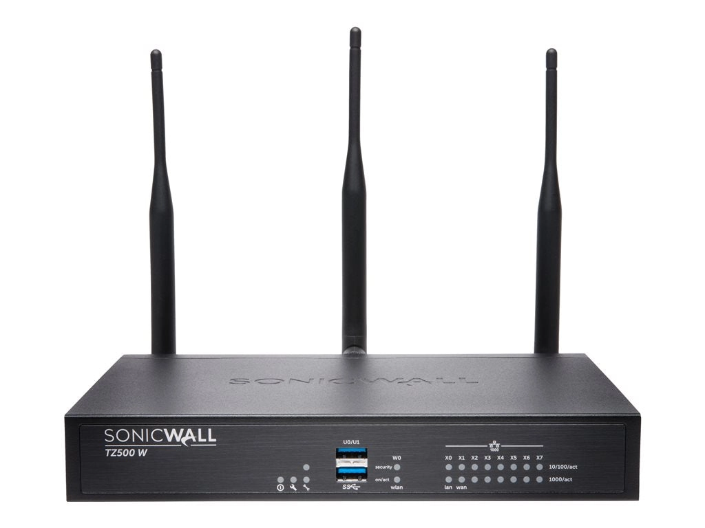 SonicWall TZ500W - Security appliance - GigE - Wi-Fi 5 - 2.4 GHz, 5 GHz - NFR 01-SSC-0443