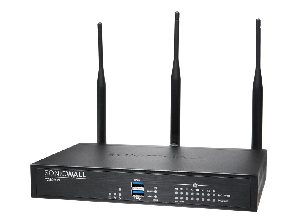 SonicWall TZ500W - Security appliance - GigE - Wi-Fi 5 - 2.4 GHz, 5 GHz - NFR 01-SSC-0443