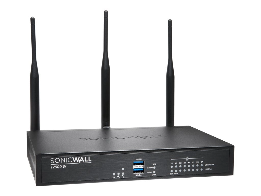 SonicWall TZ500W - Security appliance - GigE - Wi-Fi 5 - 2.4 GHz, 5 GHz - NFR 01-SSC-0443