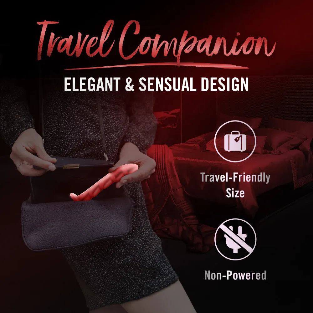 Temptasia By Blush®| Jealousy 7 Inch Pegging Dildo - Harness & Strap On Compatible – Red Rouge