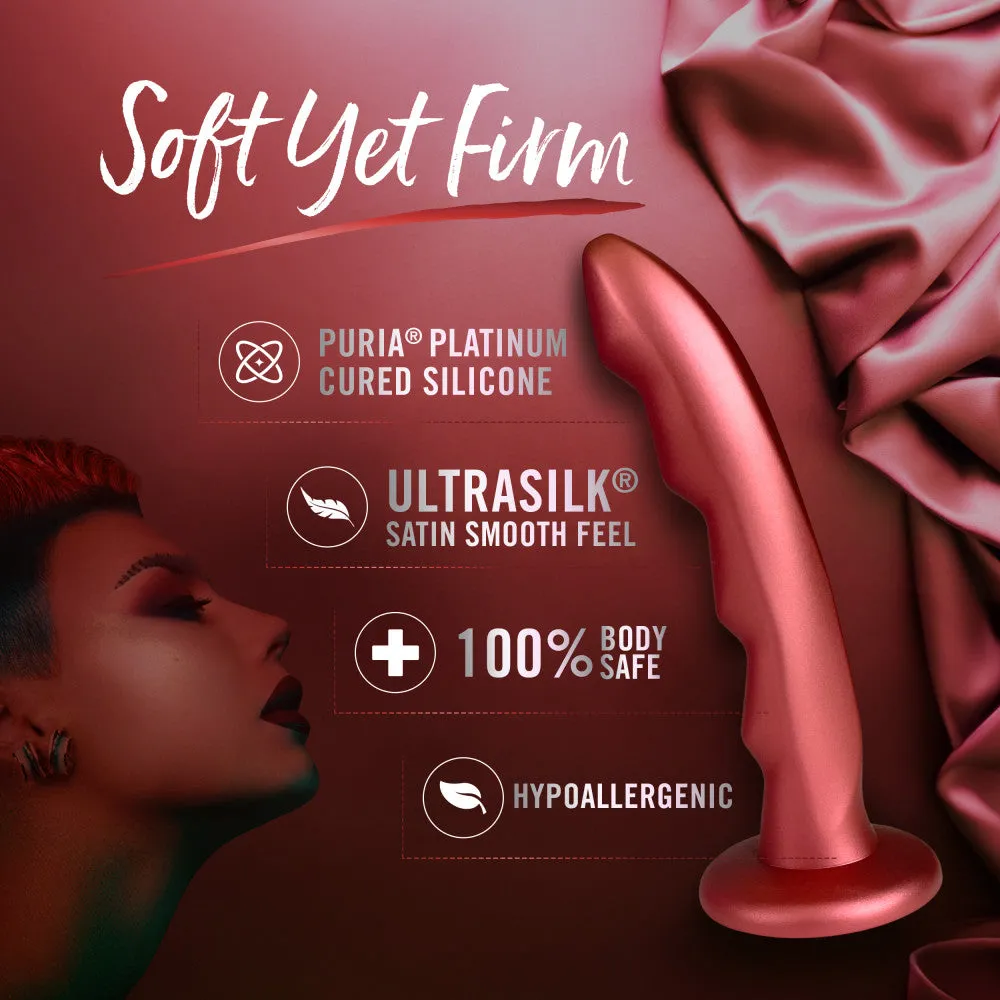 Temptasia By Blush®| Jealousy 7 Inch Pegging Dildo - Harness & Strap On Compatible – Red Rouge