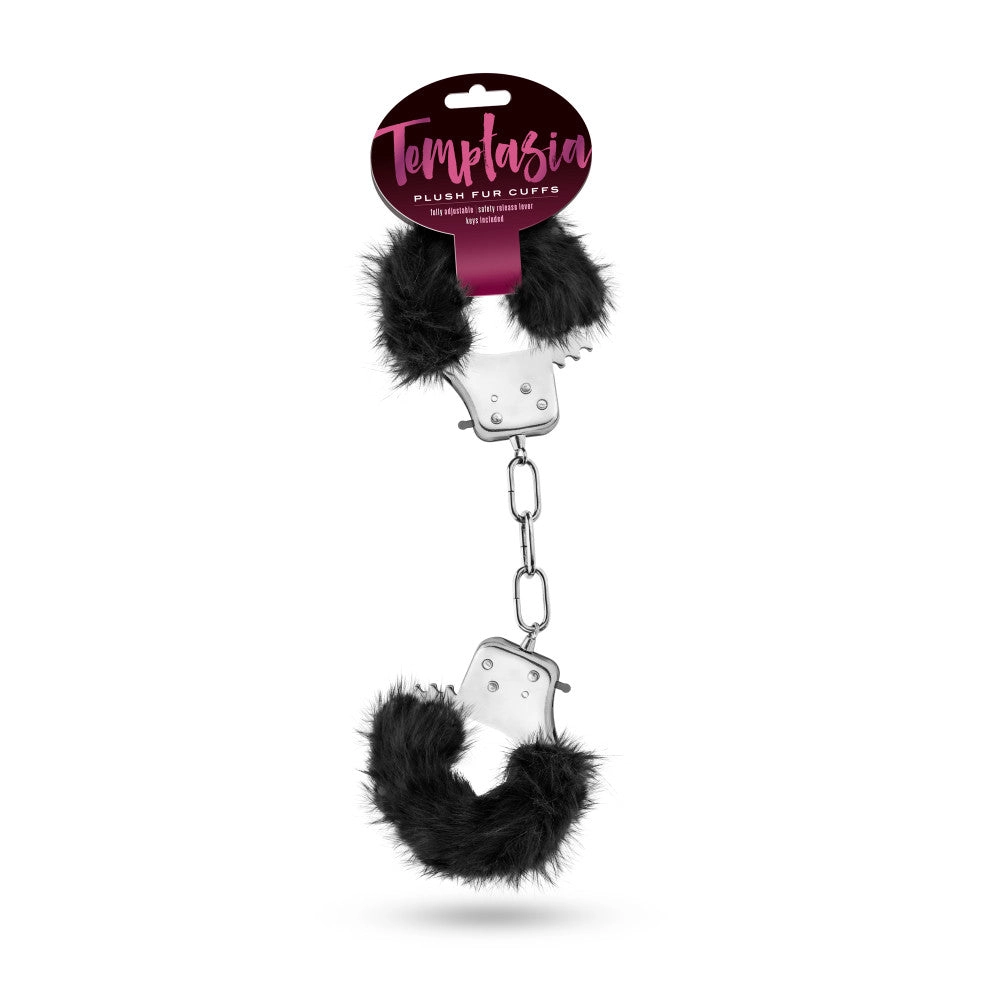 Temptasia By Blush® | Plush Fur Cuffs - Black