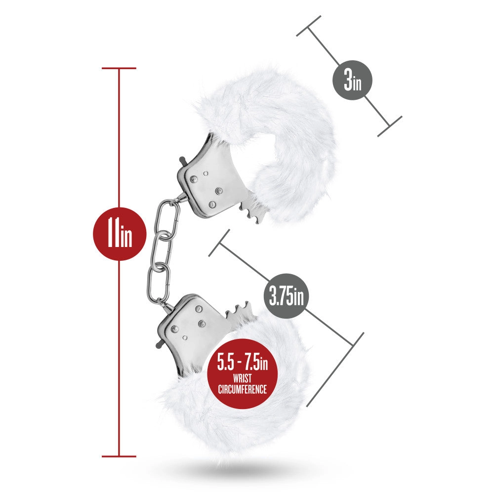 Temptasia By Blush® | Plush Fur Cuffs - White