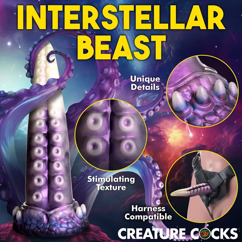 THE ASTROPUS TENTACLE SILICONE DILDO BY CREATURE COCKS