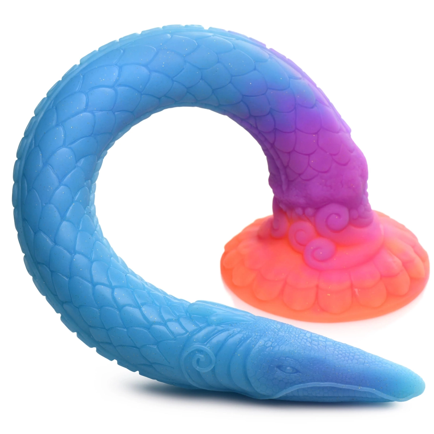 THE MAKARA GLOW-IN-THE-DARK SNAKE DILDO BY CREATURE COCKS
