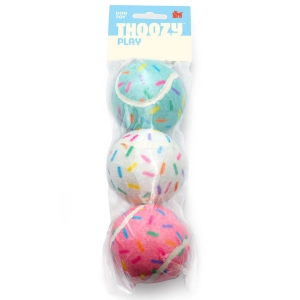 Thoozy Pet Tennis Balls Birthday Dog Toys