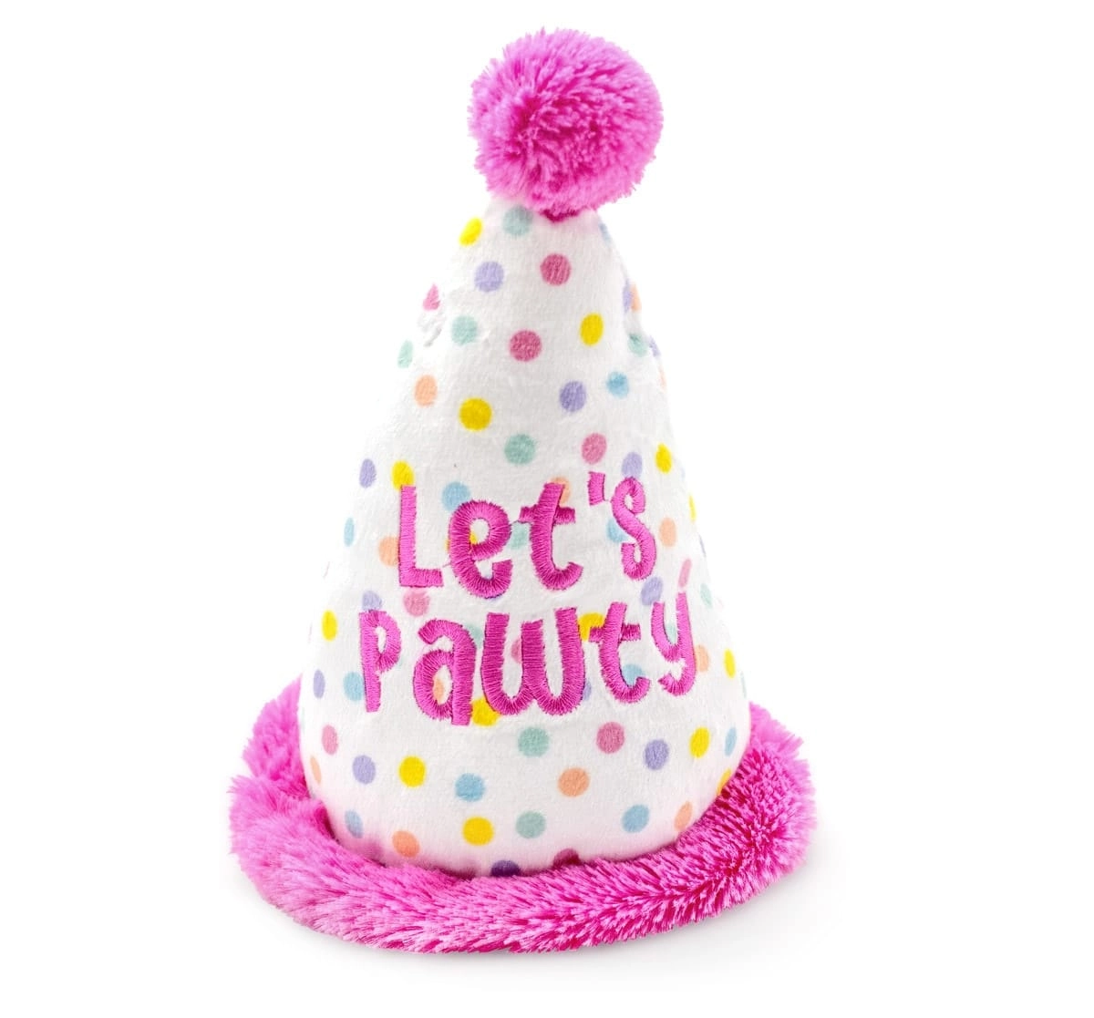ThoozyPet Birthday Hat Plush Dog Toy