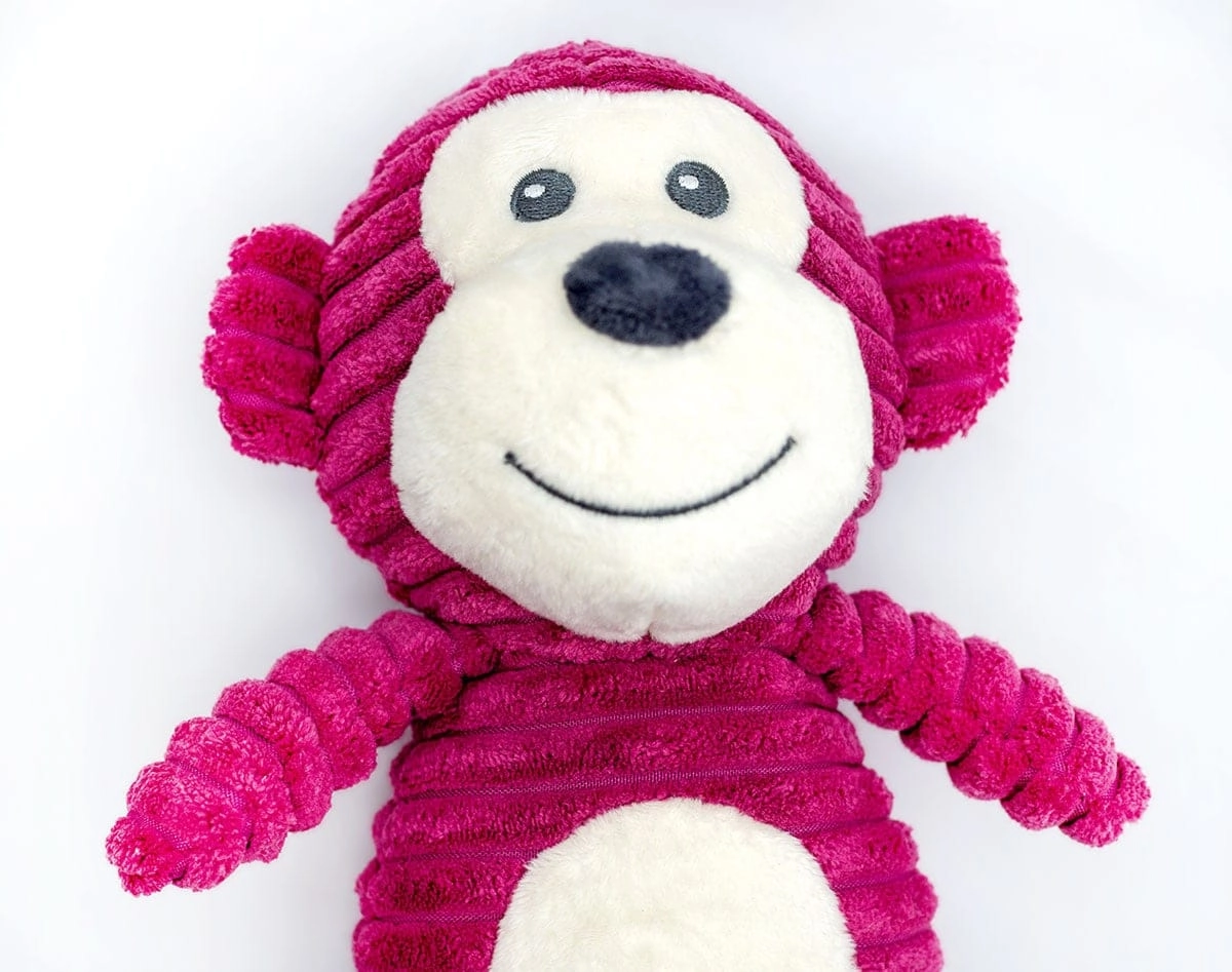 ThoozyPet Tuff & Cuddly Monkey Plush Dog Toy