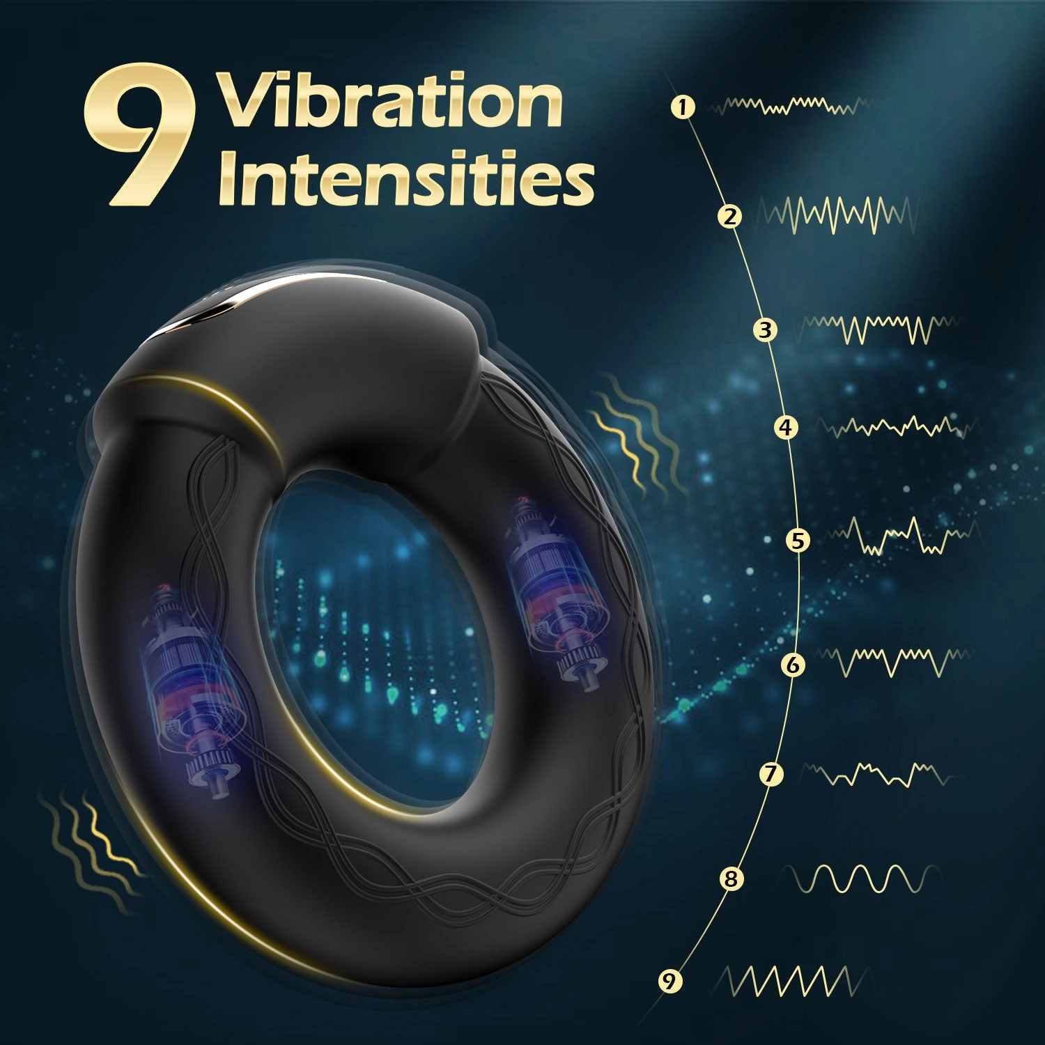Vibrating Cock Ring with Heating Function