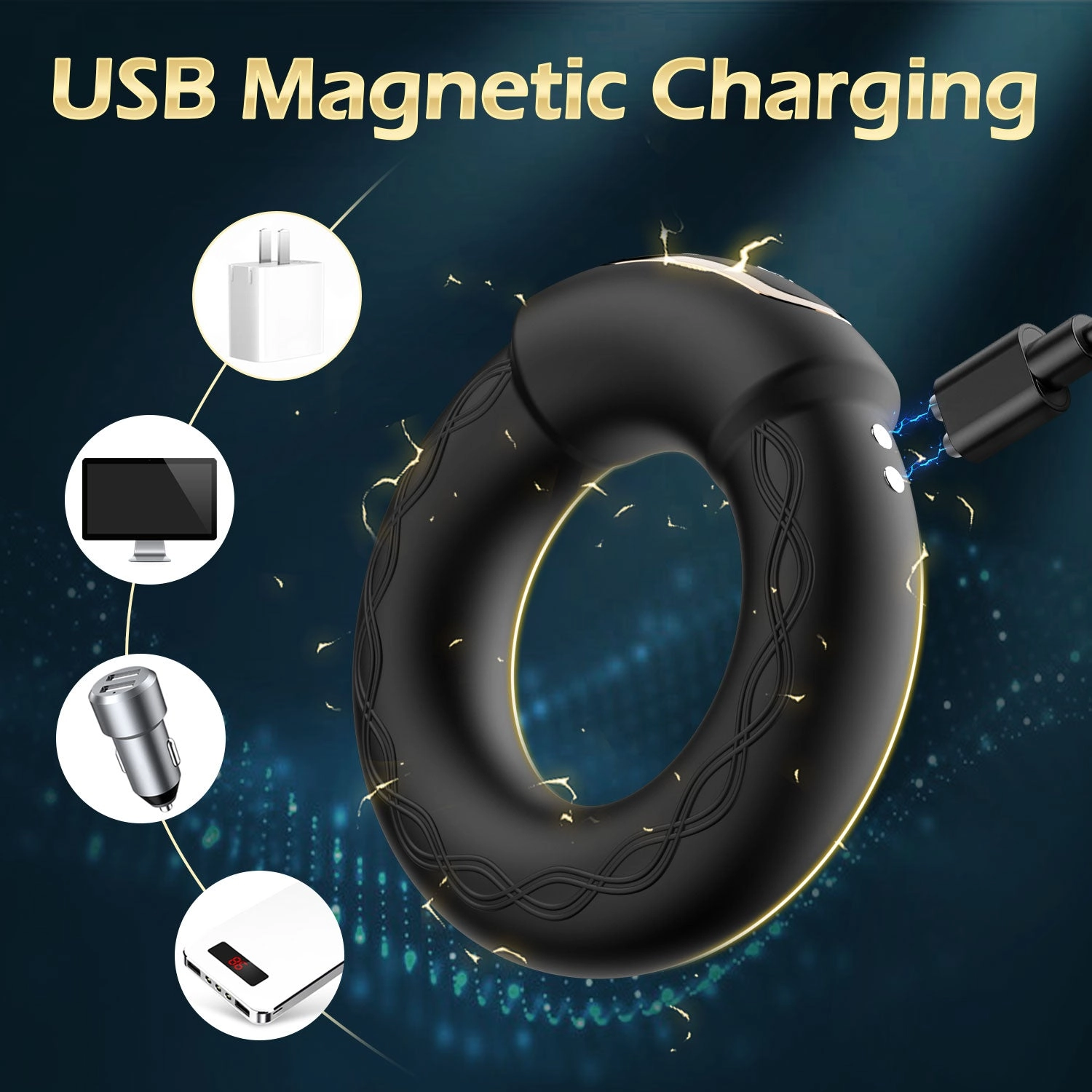 Vibrating Cock Ring with Heating Function