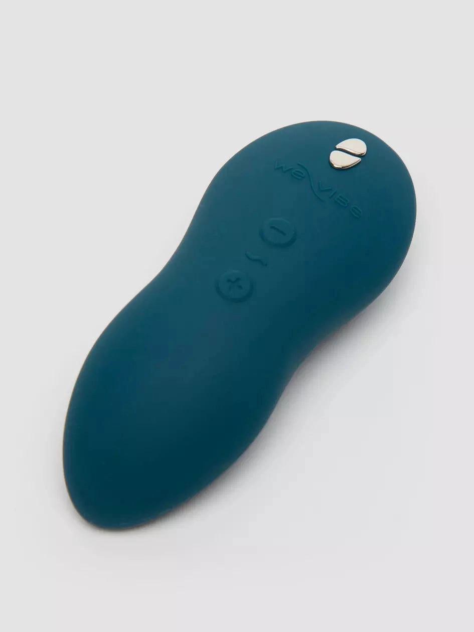 We Vibe TOUCH X Rechargeable Lay-On Clitoral Vibrator Velvet Green & Peach