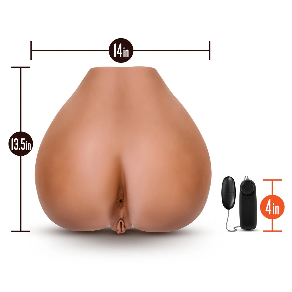 X5 Men By Blush® | Rita Realistic Mocha Vibrating Masturbator / Stroker