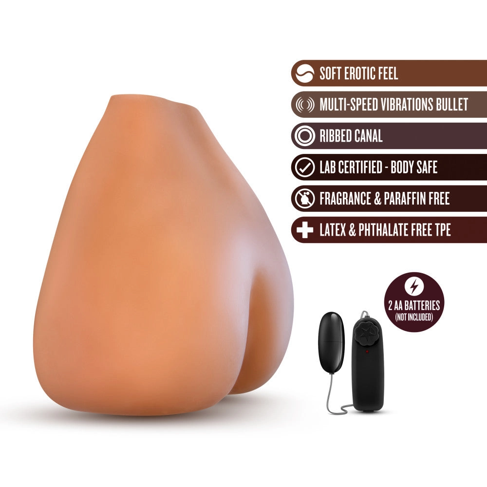 X5 Men By Blush® | Rita Realistic Mocha Vibrating Masturbator / Stroker