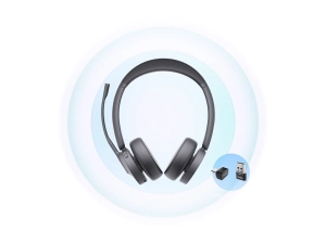 Yealink BH70 Mono - Headset - on-ear - Bluetooth - wireless - USB-A via Bluetooth adapter - black - Certified for Microsoft Teams YEA-BH70-MONO-TEAMS-USB-A